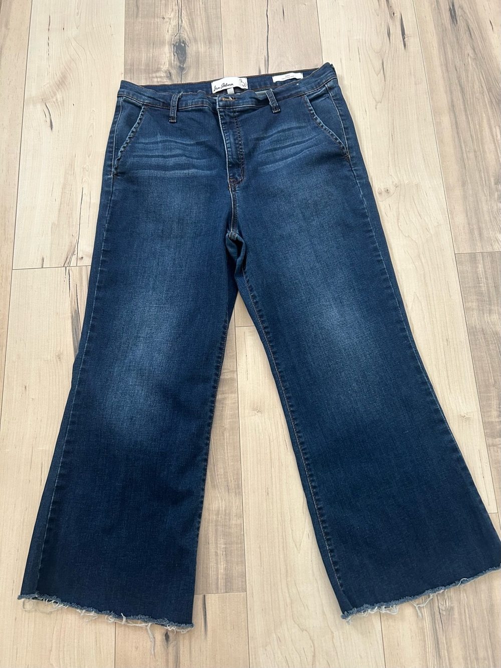 Sam Edelman Dark Blue Wide-Leg Jeans